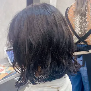 ミディアム パーマ ラゾアミスタ🕊 さとう ななほのネイルデザイン