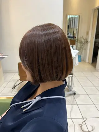 ミディアム ふかや まりかのヘアスタイル
