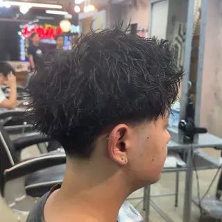 ショート パーマ ヘアアレンジ メンズ MENIN メンズ サロン 望月 涼太のヘアスタイル