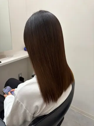 セミロング とき/髪質改善/透明 感カラー☘️のヘアスタイル