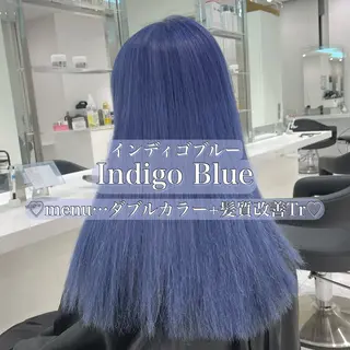 ロング カラー ヘアアレンジ 🫧モテる💗ダメー ジレスハイトーン🫧のヘアスタイル
