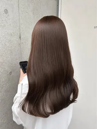 ロング カラー ブリーチなし艶髪 ベージュ🎀Rinaのヘアスタイル