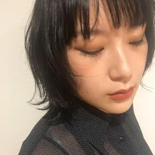 ミディアム カラー ヘアアレンジ 川上 智汐のヘアスタイル