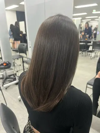 セミロング 透明感×似合わせ ピンクヘアsyuyaのヘアスタイル