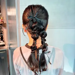 ロング ヘアアレンジ ブリーチ✨/似合わせ カラー🎀/Yuzuのヘアスタイル