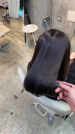ロング カラー 透明感カラー/艶 ✖️上品/修生🥀のヘアスタイル
