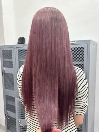 ロング カラー ブリーチ透明感カラー 🍀mizuki🍀のヘアスタイル