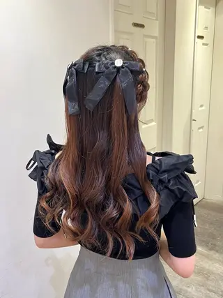 ヘアアレンジ 💖韓国カラー エクステmikotoのヘアスタイル
