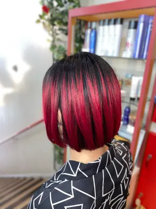 ショート ゆぴ☾/推しカラー /ハイトーンのヘアスタイル