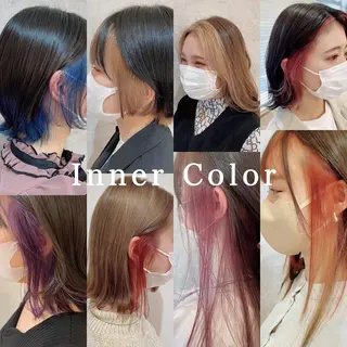 セミロング カラー 縮毛矯正職人/艶髪 ✨️村上 渉のヘアスタイル