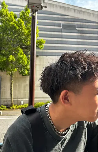 ショート パーマ メンズ Lohas Asatoのヘアスタイル