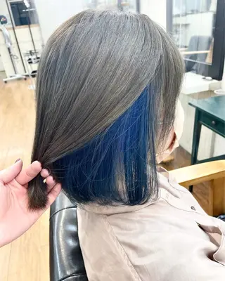 ミディアム 青木 優歩のヘアスタイル