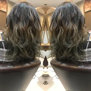 ロング カラー 重政 和樹のヘアスタイル