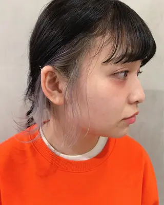 ミディアム カラー ヘアアレンジ 優作 〜圧倒的信頼〜のヘアスタイル