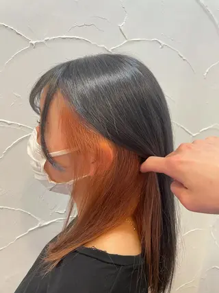 カラー 【店長】インナー指名 No.1戸塚優思のヘアスタイル