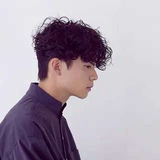 ショート パーマ メンズ メンズパーマ タカキリョウのヘアスタイル