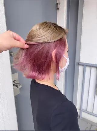 ショート カラー パーマ ヘアアレンジ メンズ キッズ ネイル マツエク・マツパ アイブロウ 💖似合わせカラー ブリーチ💖レイヤーのヘアスタイル