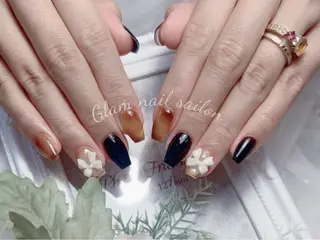 ネイル エツメ💅 長さ出し🎀デザインのネイルデザイン