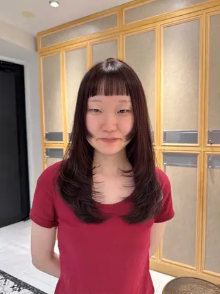 ロング カラー ヘアアレンジ 艶髪/ボブモデル 募集🫧Terukaのヘアスタイル