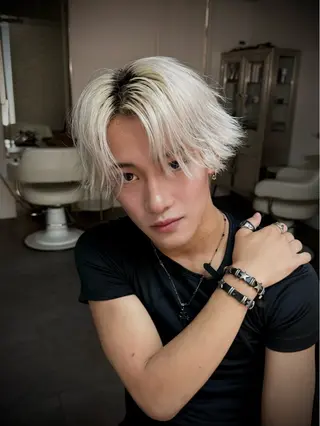 カラー メンズ 韓国メンズヘア特化 𝓡𝓮𝓷のヘアスタイル