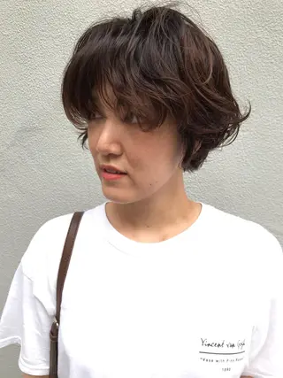 ショート ayane⭐️ボブ・ ショート・パーマのヘアスタイル