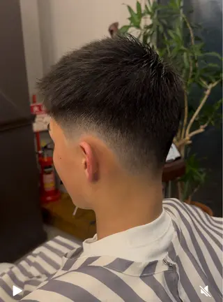 ショート 府中メンズパーマ& カット💈/マサハルのヘアスタイル