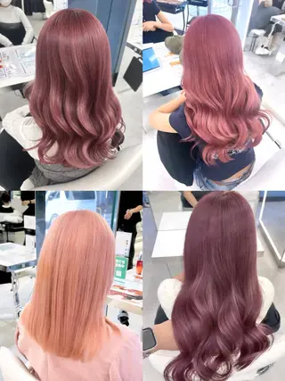 ロング ハイトーン🌟/ 暖色カラー/あこ🎀のヘアスタイル