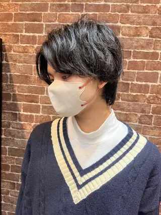 ショート カラー パーマ ヘアアレンジ メンズ キッズ ネイル マツエク・マツパ アイブロウ 久木原 ゆりのヘアスタイル