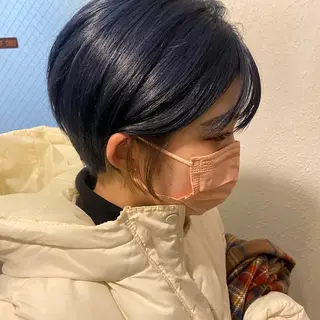 ショート カラー パーマ ヘアアレンジ メンズ キッズ ネイル マツエク・マツパ アイブロウ 久木原 ゆりのヘアスタイル