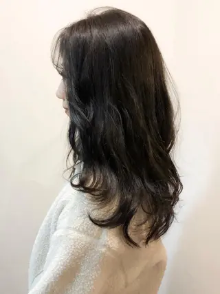 セミロング カラー ダメージレスサロン✨ kayo🌱のヘアスタイル
