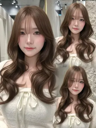 ロング カラー 上品モテヘア🩶 karen🩶のヘアスタイル