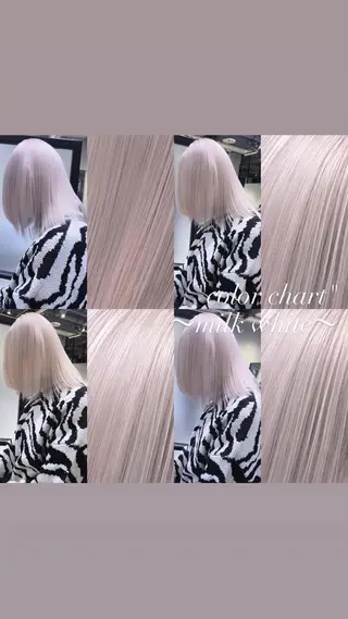 ミディアム カラー 💜ハイトーン💛 マジカルかいちゃんのヘアスタイル