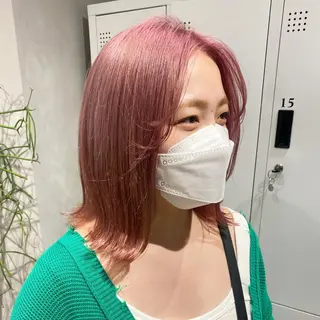 ミディアム カラー デザインカラー/パー マ🦖外岡咲希🦖のヘアスタイル