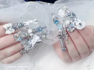 ネイル MoMoA Nail ネイル長さ出し専門店のネイルデザイン