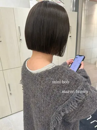 ショート むく。/顔周りカット /髪質改善wカラーのヘアスタイル