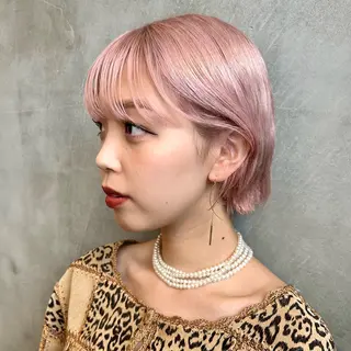 ショート カラー ショート/ウルフ ハイトーン/カイセイのヘアスタイル