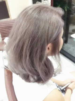 ショート カラー モテ髪透明感❤️ デイズヘアカラーのヘアスタイル