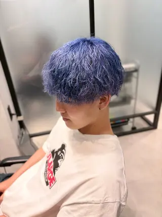メンズ ✅曲がる縮毛矯正・ メンズ縮毛/森隆之介のヘアスタイル