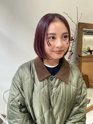 ミディアム カラー パーマ ヘアアレンジ メンズ tatsumi/ボブ ウルフ/レイヤーのヘアスタイル
