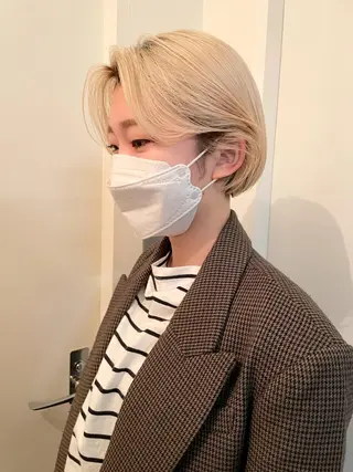 ショート コスメパーマ 佐藤　諒のヘアスタイル
