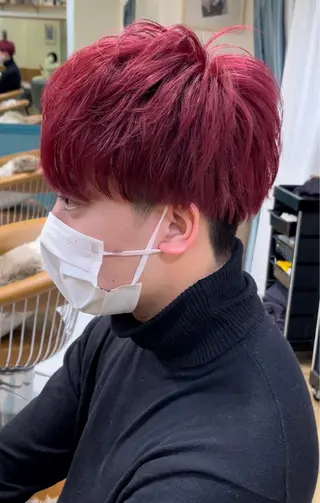 ショート メンズ マンツーマン施術 山口つよしのヘアスタイル