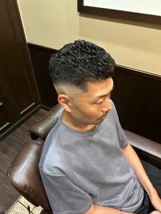 パーマ メンズ ヒロ銀座牛山 友晴のヘアスタイル