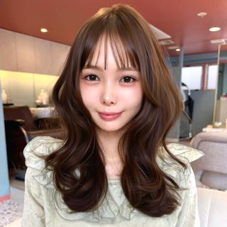 セミロング 🎀【韓国ヘア】 🎀田中 華澄のヘアスタイル