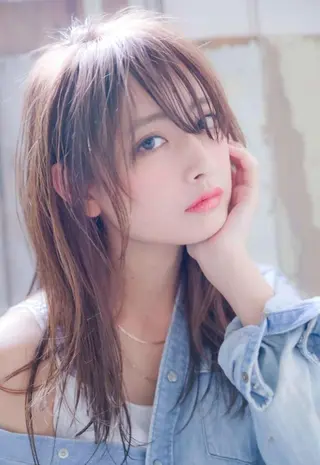 ミディアム カラー パーマ ヘアアレンジ ネイル キッズ メンズ マツエク・マツパ 🌸グレージュ/ ベージュ🌸yutaのヘアスタイル