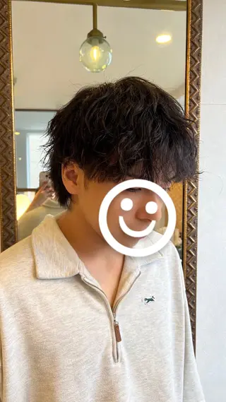 パーマ letter by novel 大野のヘアスタイル