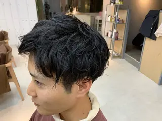 パーマ メンズ 似合わせショート×透 明感/やじまたかしのヘアスタイル