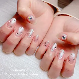 ミディアム ネイル 🐾enen style 🐾のネイルデザイン