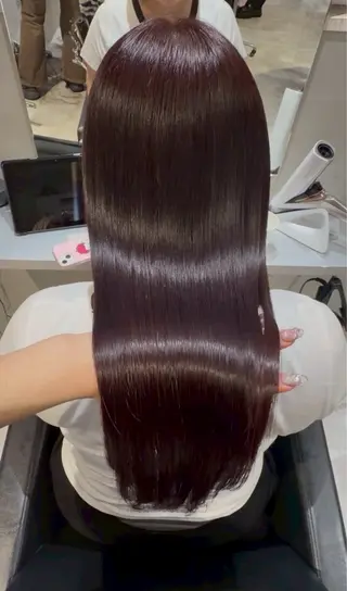 ロング カラー 艶髪×透明感カラー りこのヘアスタイル