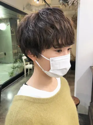 ショート パーマ 千葉 郁也のヘアスタイル