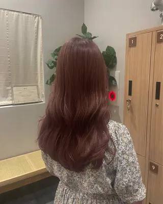 カラー 💗暖色/艶カラー/ レイヤー/栗原萌希のヘアスタイル